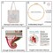 Canvas Tote Bag Embroidery Kit for Beginners,Cross Stitch Kits for Adults,DIY Needlepoint Include Cardinal Pattern,Women Shopping Reusable Grocery Bags